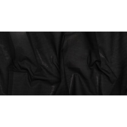 Lightweight Cotton Buckram Interfacing - Black - Deadstock