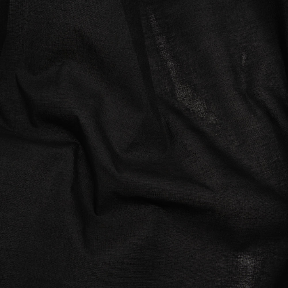 Lightweight Cotton Buckram Interfacing - Black - Deadstock