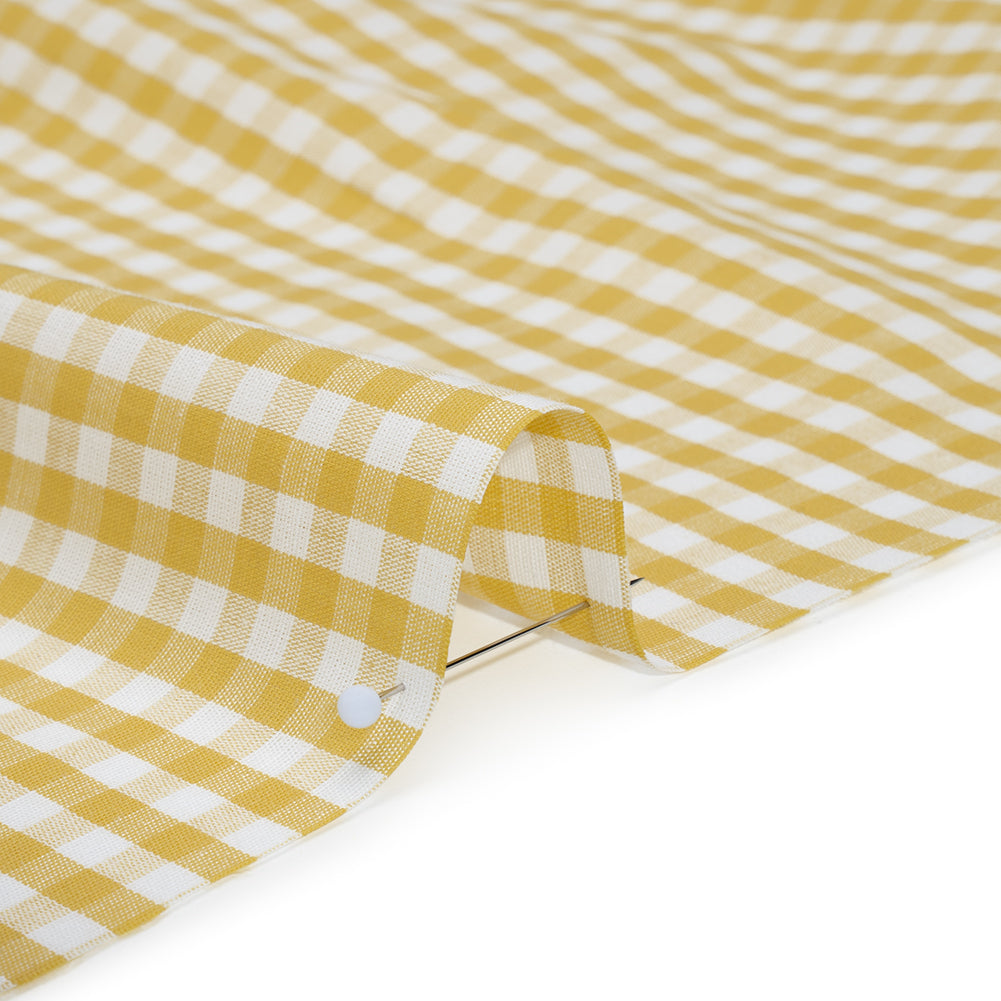 Cotton Gingham 0.25" - Yellow - Londrina Collection Detail