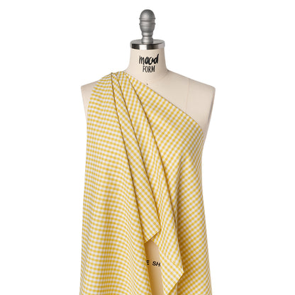 Cotton Gingham 0.25" - Yellow - Londrina Collection Drape