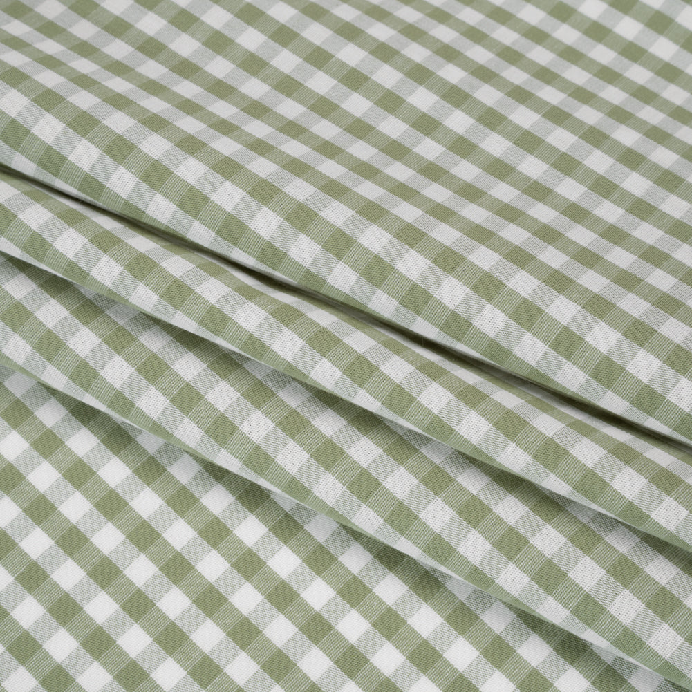 Cotton Gingham 0.25" - Sage - Londrina Collection Folded