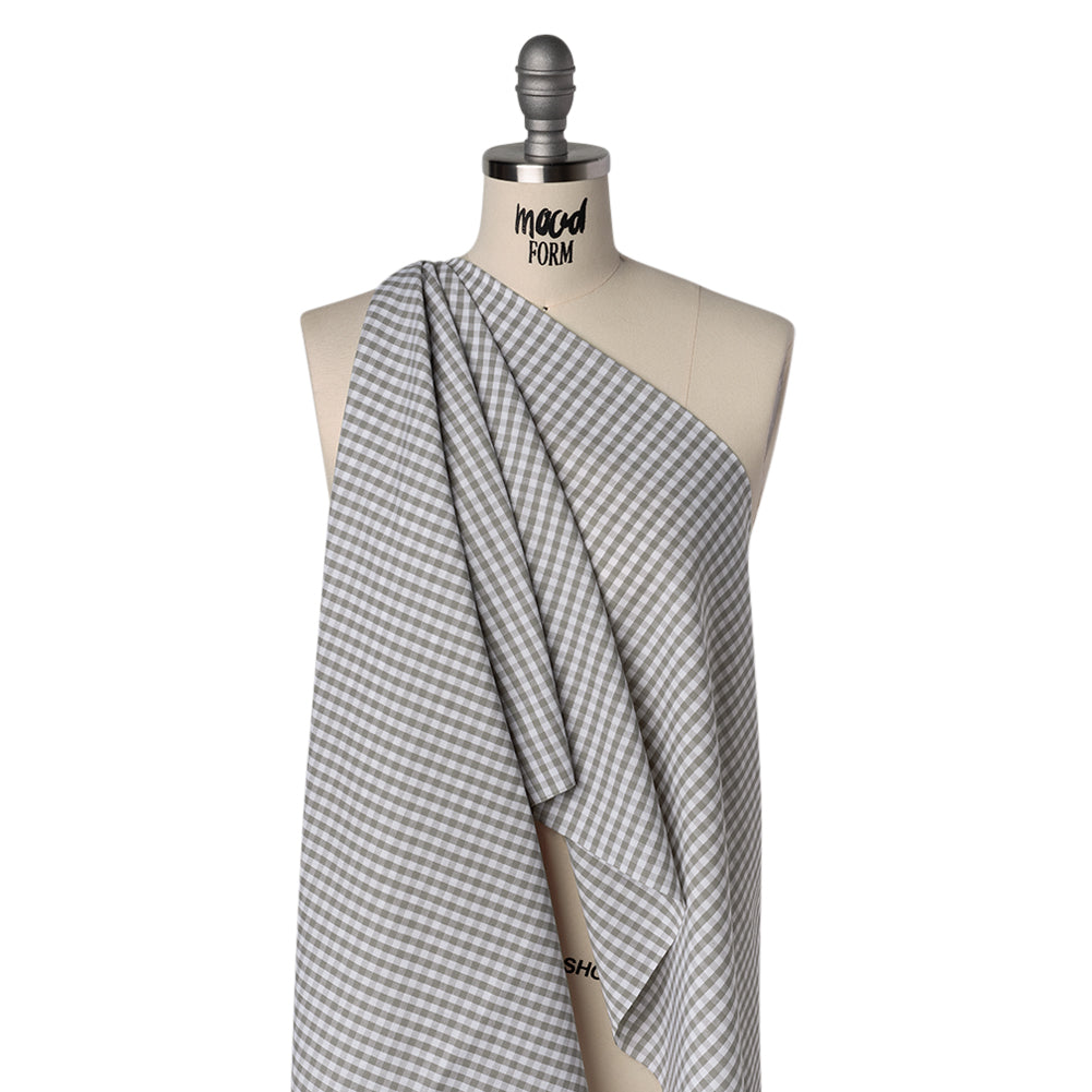 Cotton Gingham 0.25" - Gray - Londrina Collection - Drape