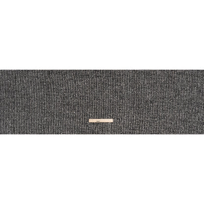 Metallic Wool Blend Boucle Coating Made in Italy - Gray, White and Silver Tweedy Stripes