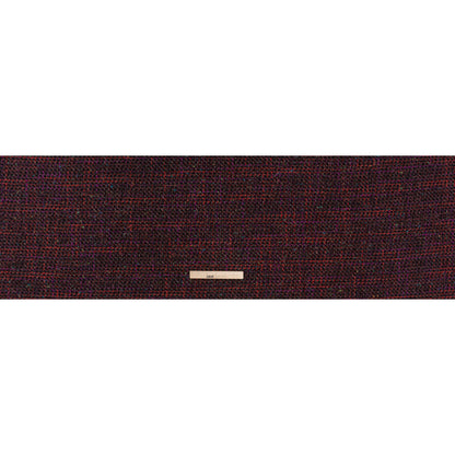 Metallic Wool Blend Tweed Made in Italy - Black, Red and Purple Striated