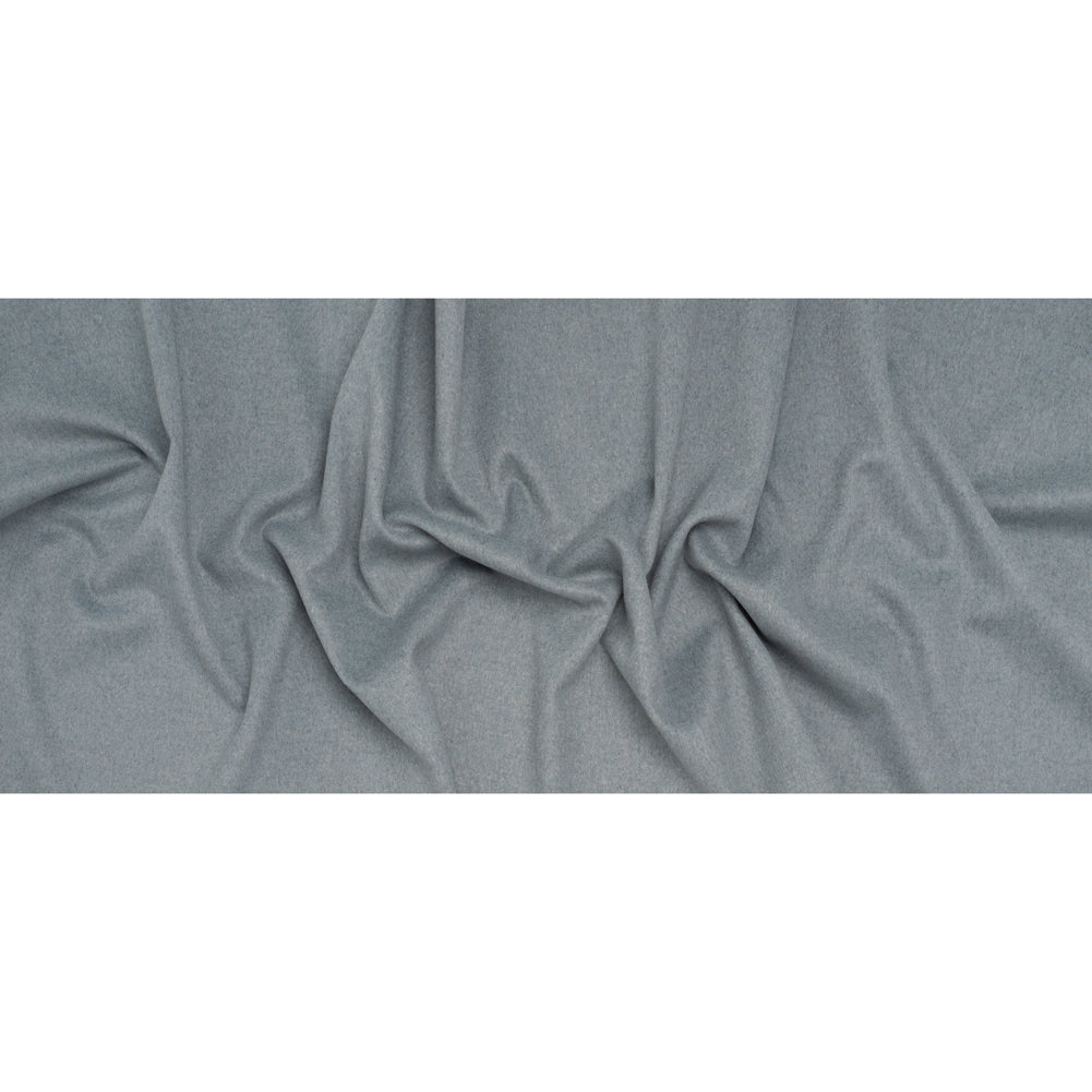 Brushed Wool Blend Coating - Heathered Blue Gray - Deadstock - Full