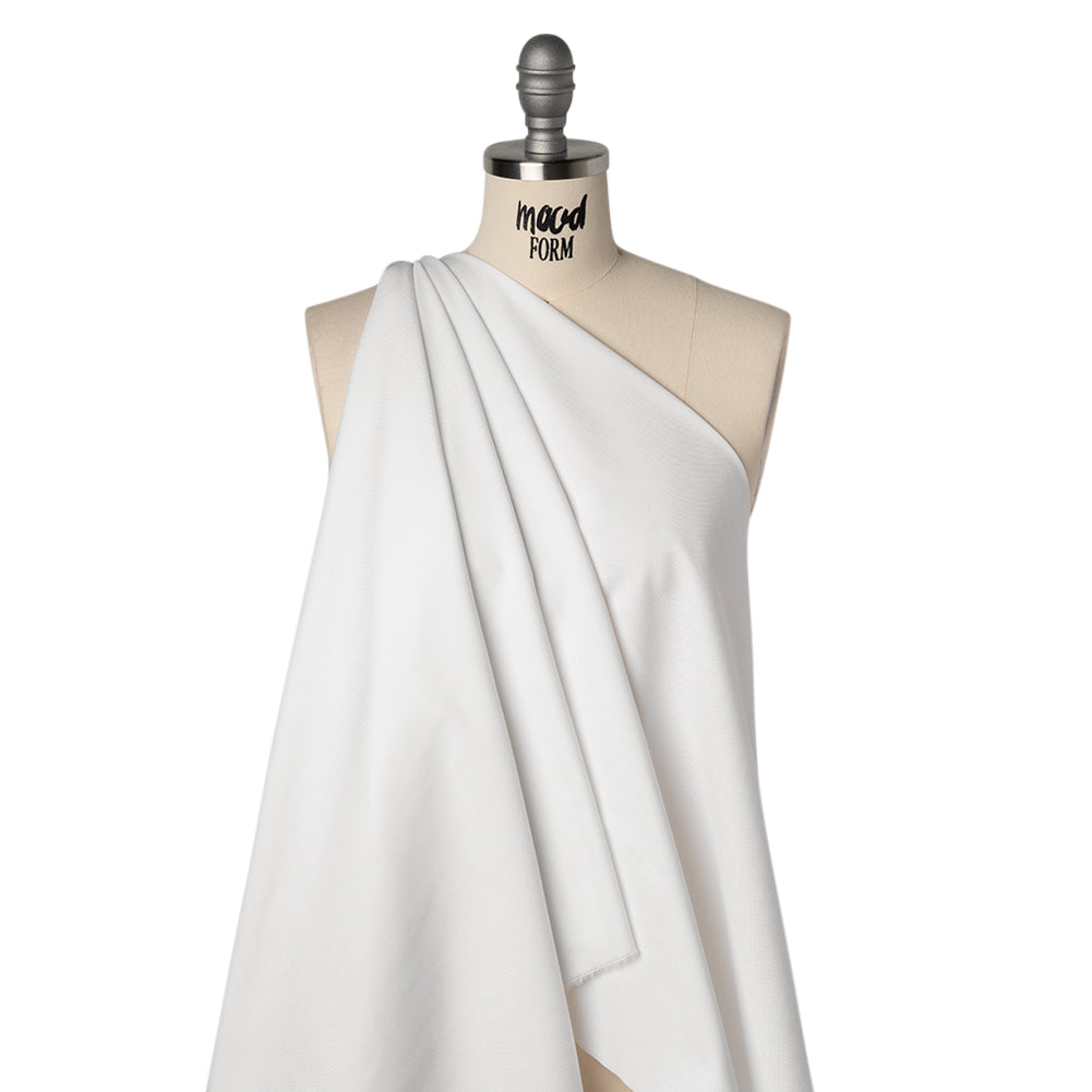 Cotton Oxford Shirting - Soft White - Deadstock Drape
