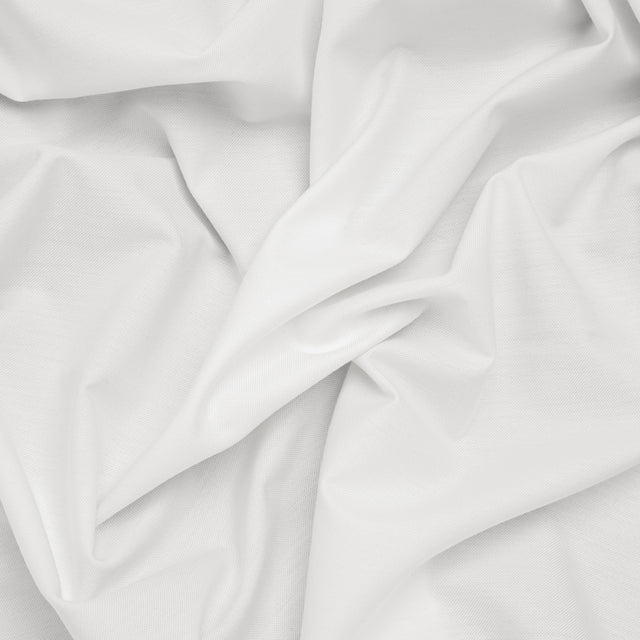 Cotton Oxford Shirting - Soft White - Deadstock
