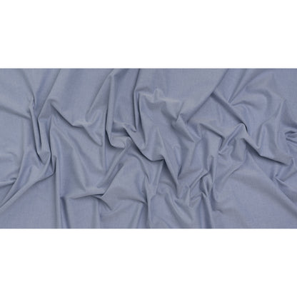 Cotton Oxford Shirting - Medium Blue - Deadstock