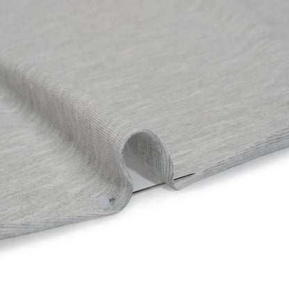 Slubbed Cotton and Polyester Jersey - Heathered Gray - Deadstock