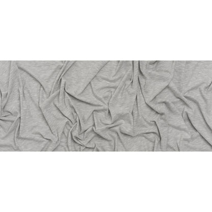 Slubbed Cotton and Polyester Jersey - Heathered Gray - Deadstock