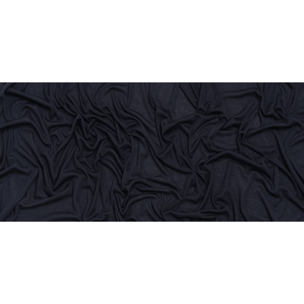 Polyester 1x1 Rib Knit - Navy Blue - Deadstock Full