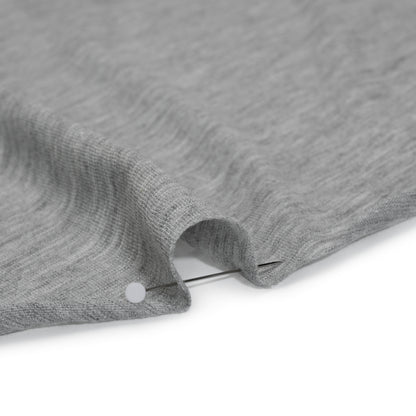 Lightweight Modal, Polyester and Cotton Jersey - Heathered Gray - Deadstock Detail