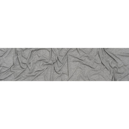 Lightweight Modal, Polyester and Cotton Jersey - Heathered Gray - Deadstock Full