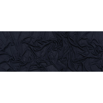 Lightweight Polyester 1x1 Rib Knit - Navy Blue - Deadstock Full