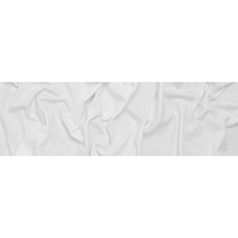 Cotton Brushed French Terry Sweatshirt Fleece - White - Deadstock - Full