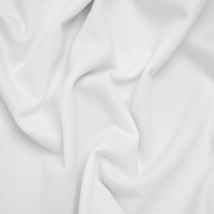Cotton Brushed French Terry Sweatshirt Fleece - White - Deadstock