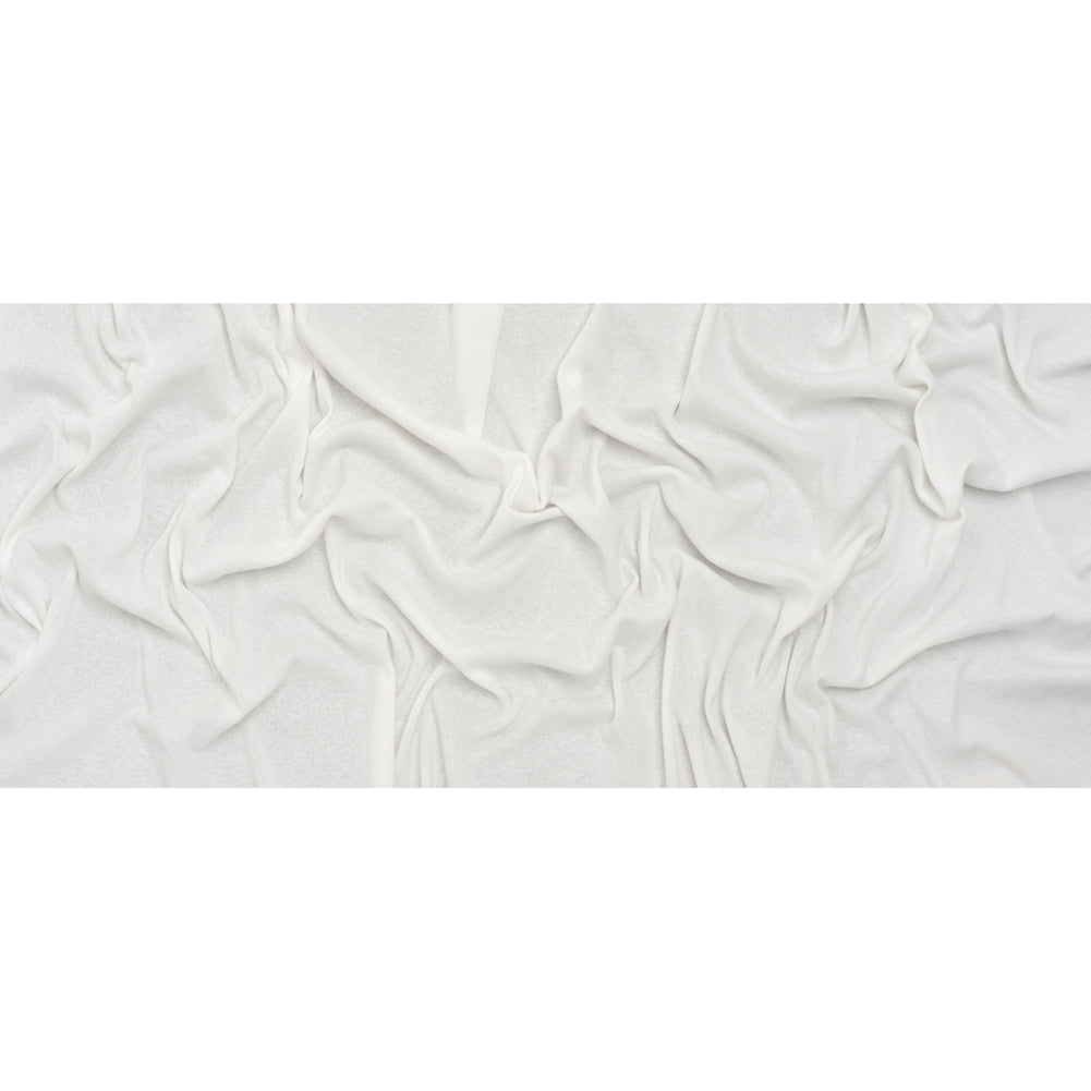 Cotton 1x1 Rib Knit - White - Deadstock - Full