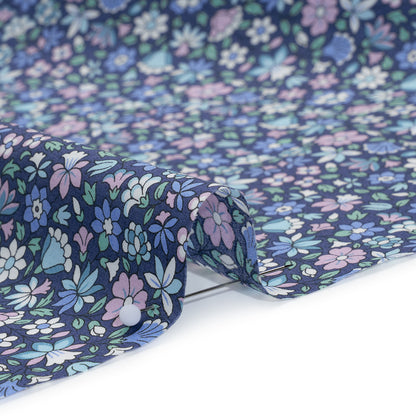 Liberty Fabrics Tana Lawn® - Meera Blue - Blue, Mint and White Simple Floral Full