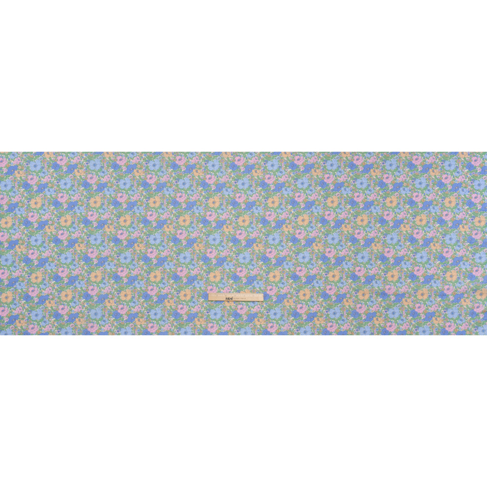 Liberty Fabrics Tana Lawn® - Meadow Song Multi Pastel - Light Blue, Baby Pink and Soft Green Flower Field - Full - Image 5 of 6