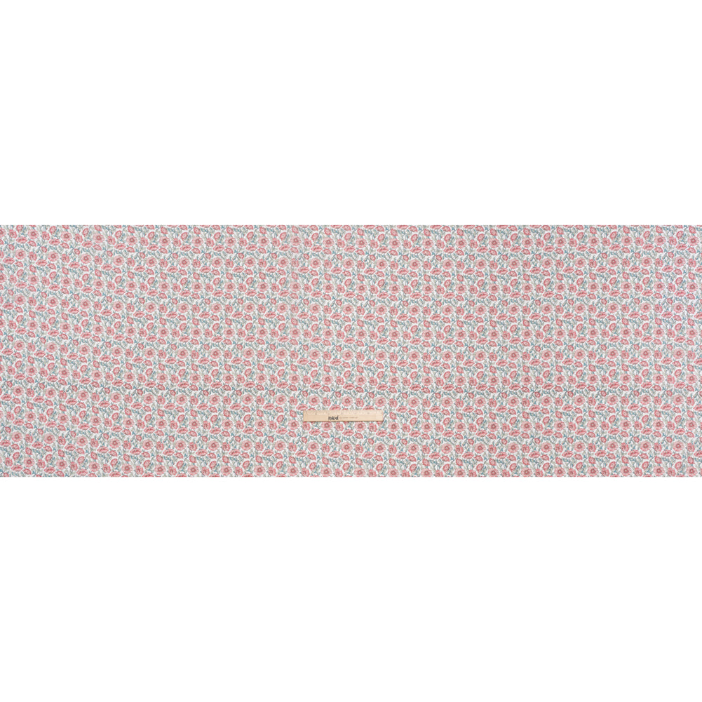Liberty Fabrics Tana Lawn® - Astell Reece Pink - Baby Pink and Light Green Flower Vines - Full - Image 5 of 6