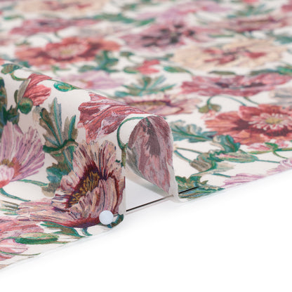 Liberty Fabrics Tana Lawn® - Poppy Amelie Pink - Red, Pink and Green Poppy Flower Field Full