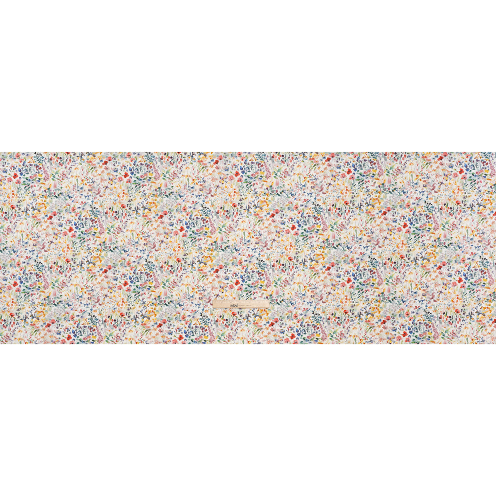 Liberty Fabrics Tana Lawn® - Felda Multi Bright - Red, Blue and Yellow Watercolor Flowers - Full - Image 5 of 6