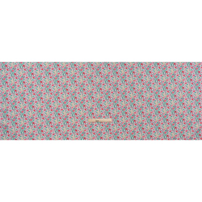 Liberty Fabrics Tana Lawn® - Florence May Pink - Green, Pink and Yellow Wildflower Field