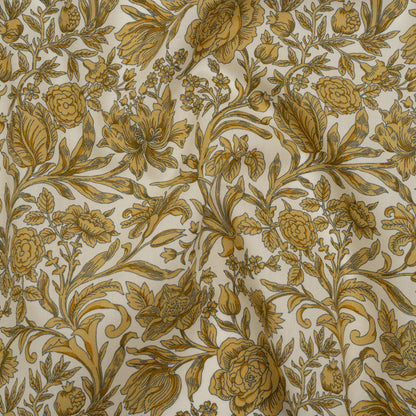 Liberty Fabrics Tana Lawn® - Sambourne Yellow - Golden Yellow and White Fancy Roses