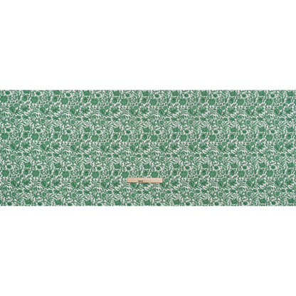 Liberty Fabrics Tana Lawn® - Sambourne Green - Dark Mint Green and White Fancy Roses