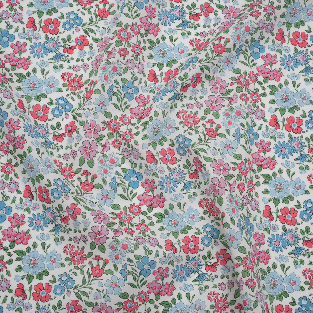 Liberty Fabrics Tana Lawn® - Annabella Blue - Baby Blue, Pink and Green Floral