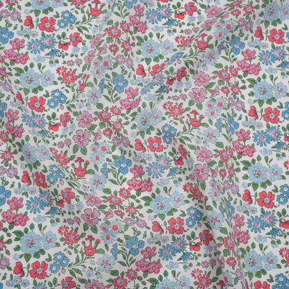 Liberty Fabrics Tana Lawn® - Annabella Blue - Baby Blue, Pink and Green Floral