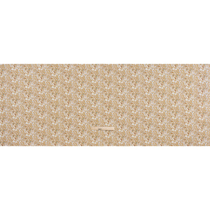 Liberty Fabrics Tana Lawn® - June's Meadow Yellow - Ochre, White and Light Blue Illustrated Flowers