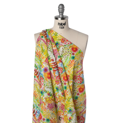 Liberty Fabrics Tana Lawn® - Tresco Multi Bright - Red, Green and Yellow Painted Floral