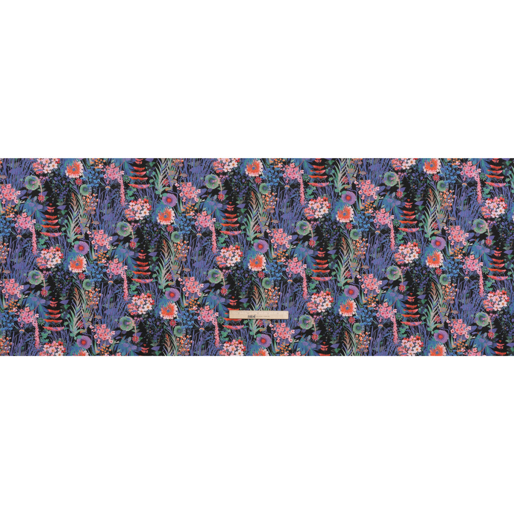 Liberty Fabrics Tana Lawn® - Tresco Purple - Blue Violet, Pink and Red Painted Floral - Full