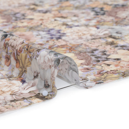 Liberty Fabrics Tana Lawn® - Painted Travels Multi Neutral - Beige, Gray and Muted Green Lush Florals Detail