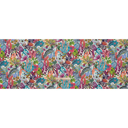 Liberty Fabrics Tana Lawn® - Jungle Trip Blue - Fuchsia, Blue and Green Tropical Plants