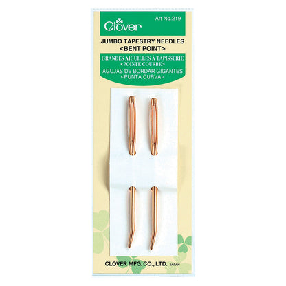 Clover Jumbo Bent Tip Tapestry Needles - 2 ct