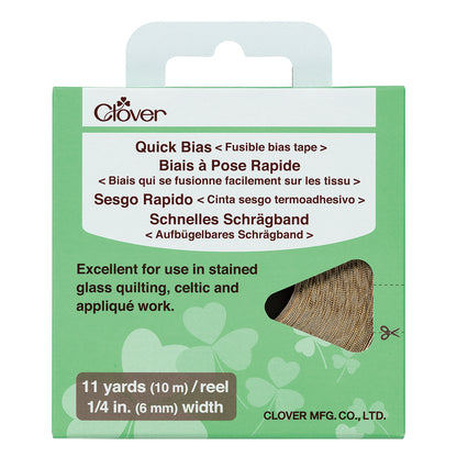 Clover Quick Bias - Gold Fusible Bias Tape - 11yds x 0.25"