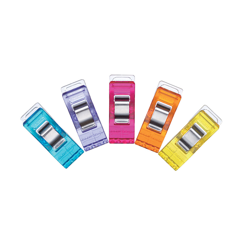 Clover Wonder Clips - Assorted Colors - 50 pc Folded