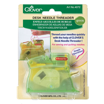 Clover Desk Needle Threader - Green Drape
