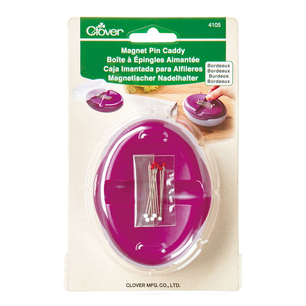 Clover Magnet Pin Caddy - Bordeaux - Folded