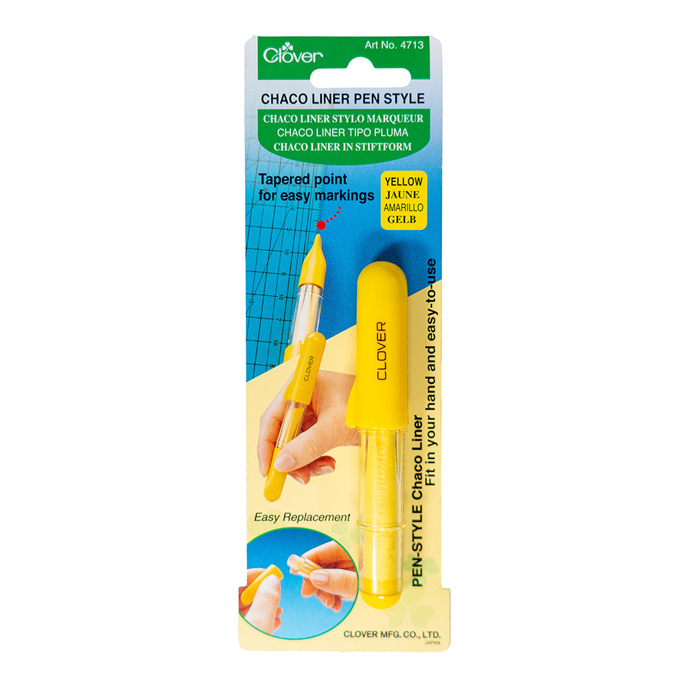 Clover Pen Style Chaco Liner - Yellow - Folded
