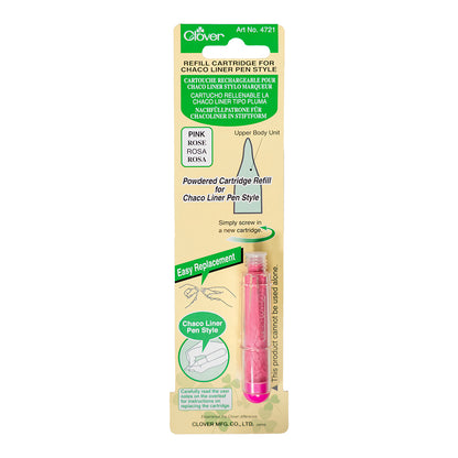 Clover Chaco Liner Pen Style Refill Cartridge - Pink