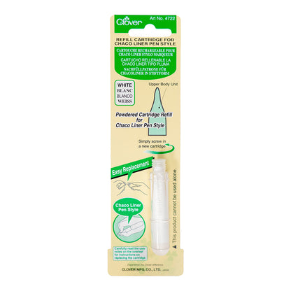 Clover Chaco Liner Pen Style Refill Cartridge - White