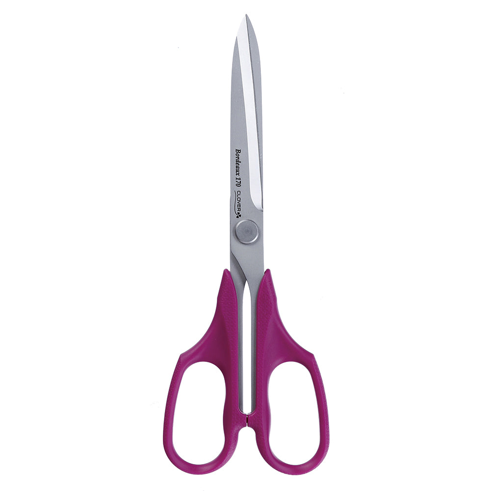 Clover Ultimate Scissors 170 with Nancy Zieman - Bordeaux - Includes Leather Sheath Detail