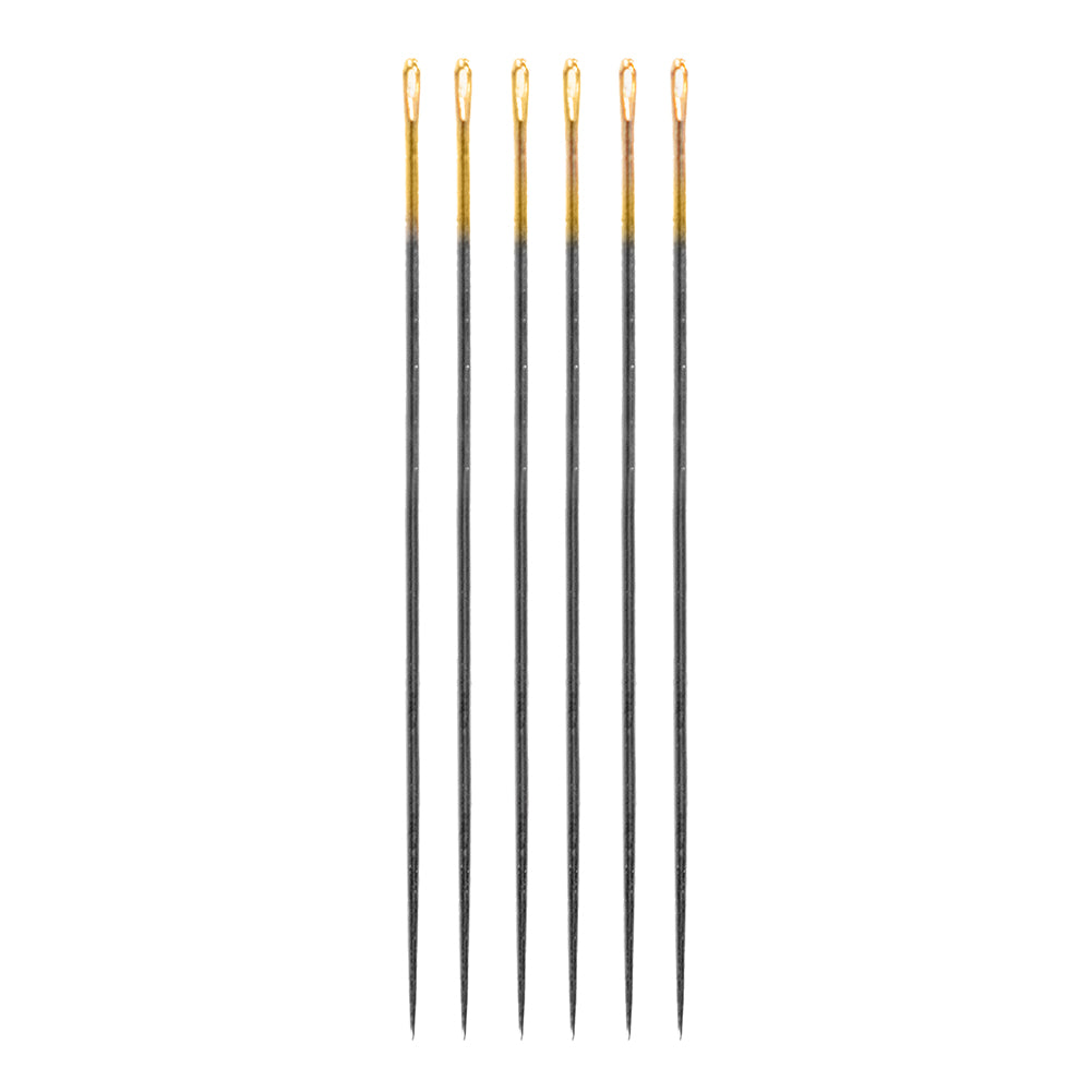 Clover Black Gold Applique/Sharp Needles - Size 9 - 6 ct - Detail - Image 2 of 2