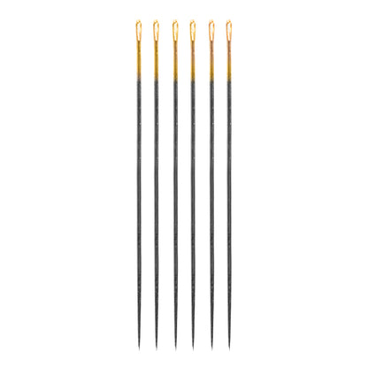 Clover Black Gold Applique/Sharp Needles - Size 9 - 6 ct