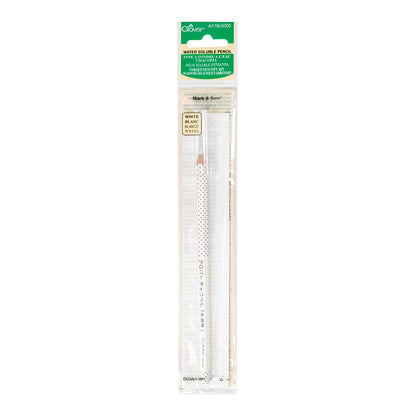 Clover Water Soluble Fabric Pencil - White