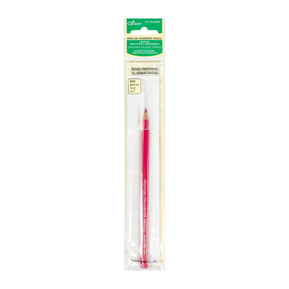 Clover Iron-on Transfer Pencil - Red - Folded