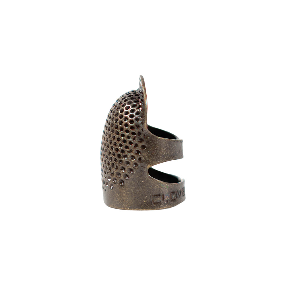 Clover Open Sided Metal Thimble - Small Folded
